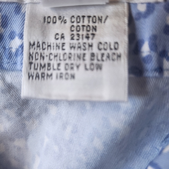 EUC Talbots Petite Blue White Cheetah/Leopard/Animal Print Mini Skirt Size 6 - Picture 3 of 6